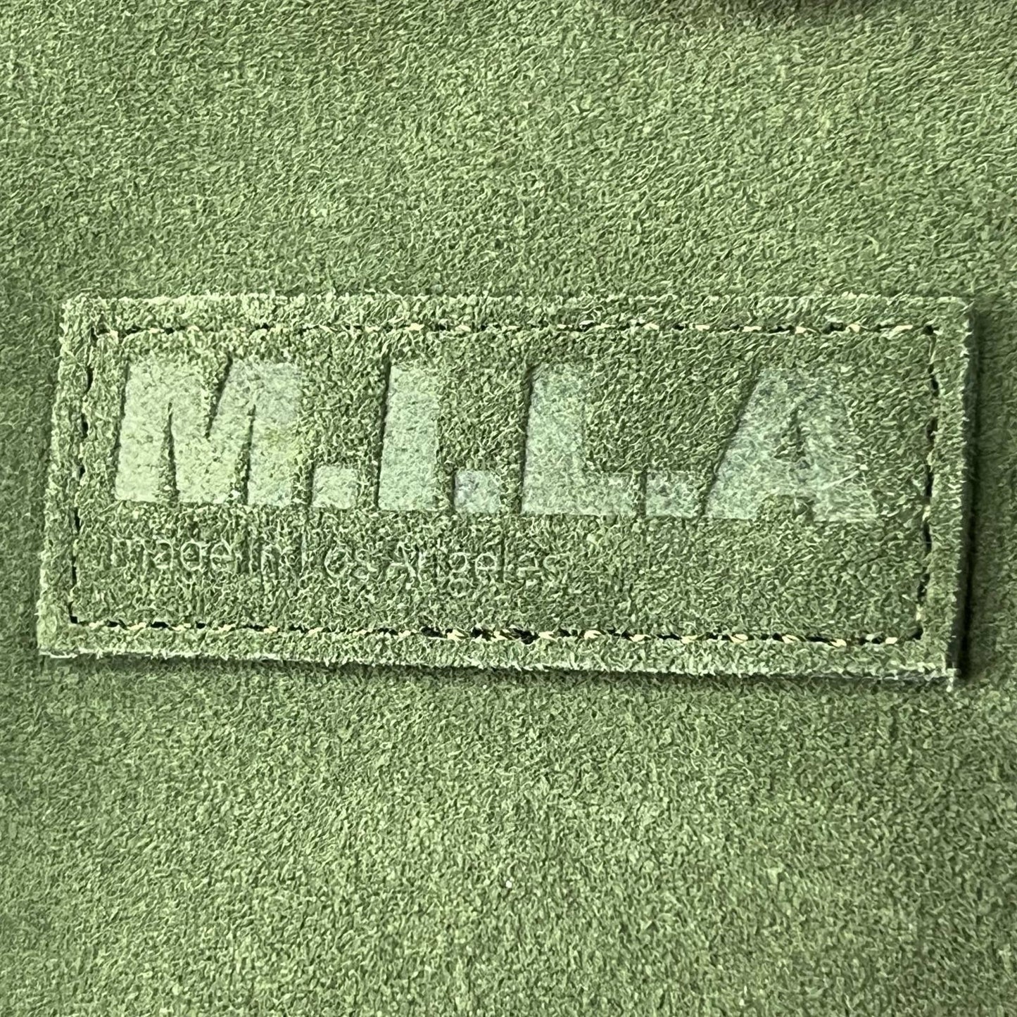 M.I.L.A.'s Suede Tote Bag, forest green