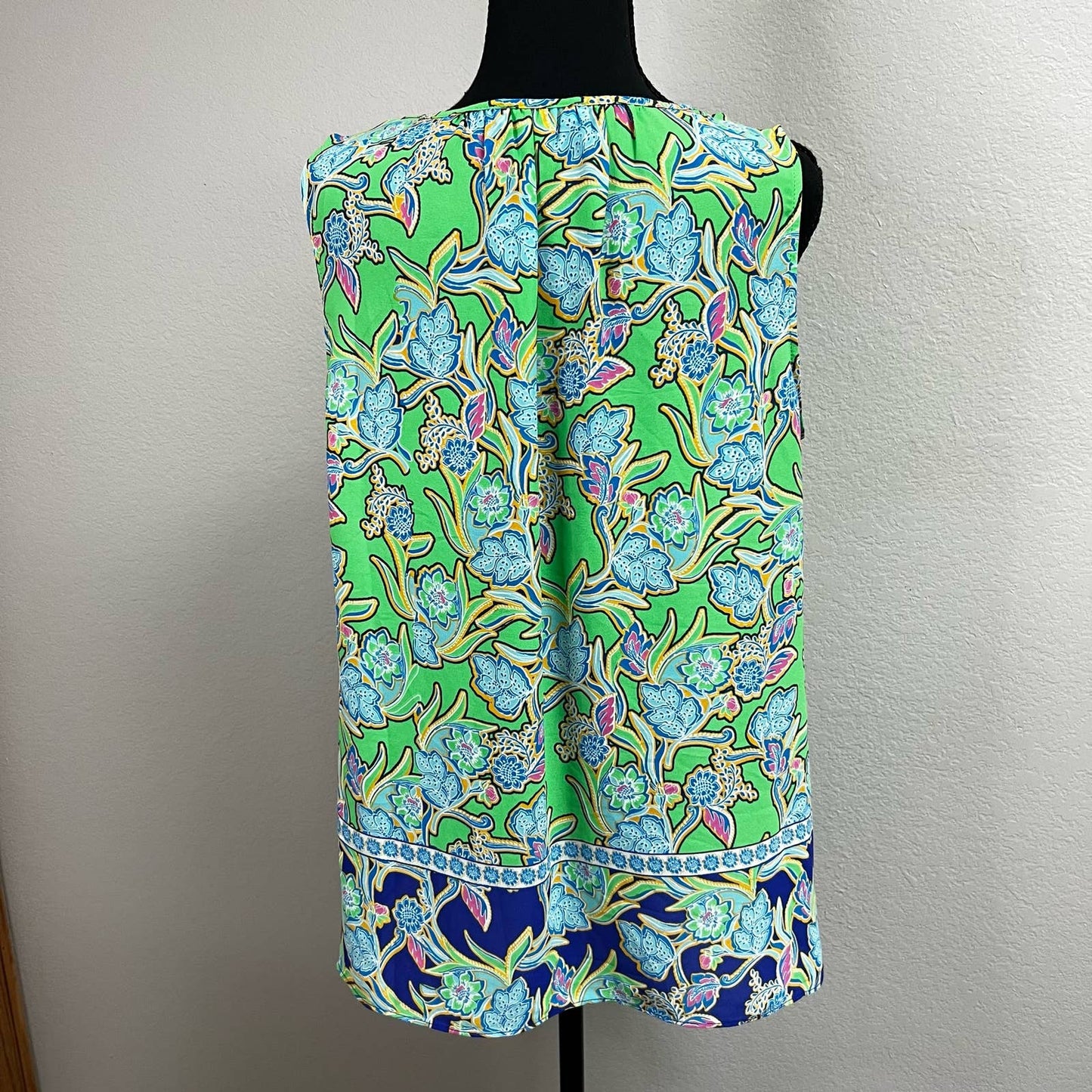 Rose+Olive, bright print work top, large