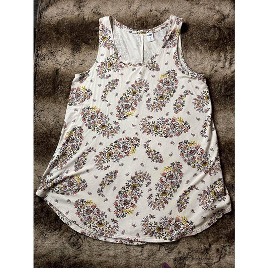 Old Navy sleeveless floral top, women’s small